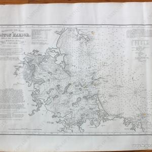 1875 - Eldridge's New Chart of Boston Harbor - Antique Chart Footlocker Finishline Online