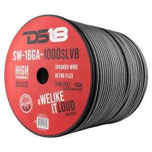 16-GA Speaker Wire 1000 Feet -Silver and Black Sale Footlocker Finishline