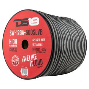 12-GA Speaker Wire 500 Feet -Silver and Black Clearance Purchase