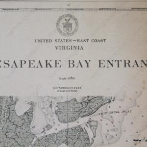 1911 - Chesapeake Bay Entrance - Antique Chart Clearance Best Store To Get