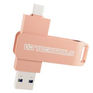DJ TechTools Chroma USB Drive, Dual USB-A/USB-C, High-Speed USB 3.2 for Rekordbox (Rose Gold, 128, GB) Clearance Inexpensive