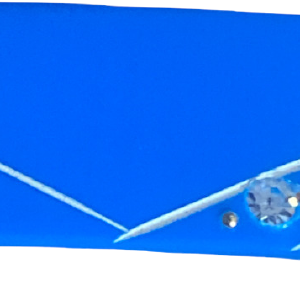 70s French Bar Barrette With Rhinestones 4 Long Low Pice