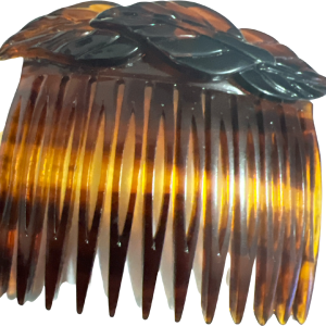 70s French Hair Comb Brown, Deadstock Outlet 2025 Unisex
