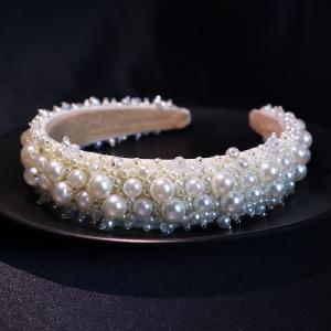 Crown Style Pearl-embellished Head Hoop Cheap Finishline