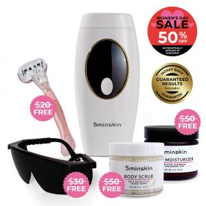 5MINSKIN AT-HOME LASER HAIR REMOVAL HANDSET - 50% OFF INTERNATIONAL WOMEN'S DAY SALE   4 FREE GIFTS (WORTH $150) Fast Delivery Sale Online