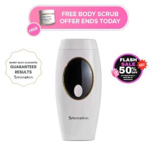 5MINSKIN AT-HOME LASER HAIR REMOVAL HANDSET   BODY SCRUB Free Shipping Sale Online