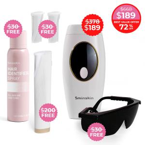 5MINSKIN AT-HOME LASER HAIR REMOVAL HANDSET - 72% OFF INTERNATIONAL WOMEN'S DAY SALE   4 FREE GIFTS (WORTH $290) Big Sale Cheap Online