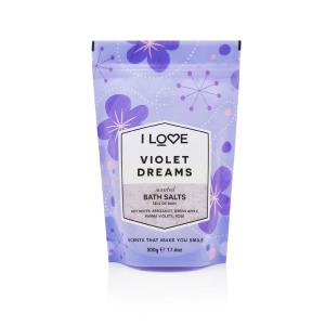 Scented Bath Salts kojco-relaksujca sl do kpieli Violet Dreams 500g Clearance Discounts