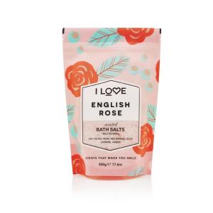 Scented Bath Salts kojco-relaksujca sl do kpieli English Rose 500g Amazing Pice