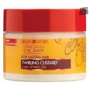 Creme of Nature Argan Oil Twirling Custarf Curl Styling Gel 360ml Outlet Clearance Store