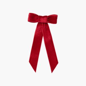 Velvet Bow Barrette -- Rouge Wide Range Of Cheap Pice