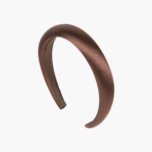 Tori Headband in Satin -- Espresso Cheap Sale Footaction