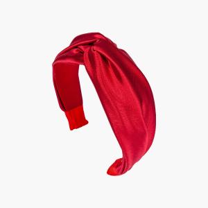 Twist Headband in Silk Satin -- Ruby Sale Cheapest Pice