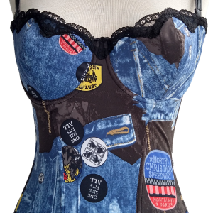 00s Rare French Trompe L'oeil Diorella Bustier by Christian Dior Cheap Sale Pictures