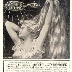 1907 Orig. Ad Dr. Scott's Electric Hair Brush Hairbrush - ORIGINAL OLD3 Free Shipping Popular
