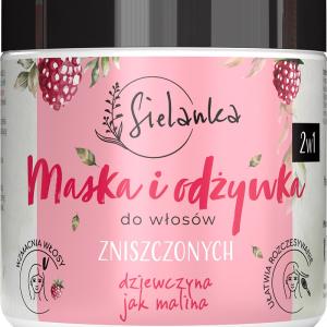 2 w 1 maska i odywka do wosw zniszczonych Malina 250ml Free Shipping The Cheapest