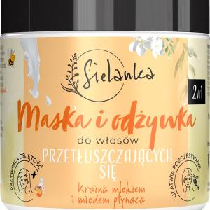 2 w 1 maska i odywka do wosw przetuszczajcych si Mleko i Mid 250ml Free Shipping The Cheapest