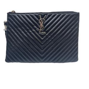 YSL Pouch 12" Black Free Shipping Official