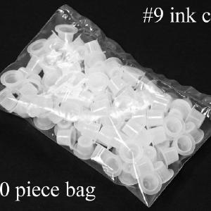 100 Tattoo Ink Cups  Size #9 (Small)  Price Per Bag Outlet Looking For