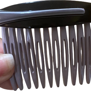 80s Carita France Hair Comb Lavender and Black by Carita Discount Cheapest