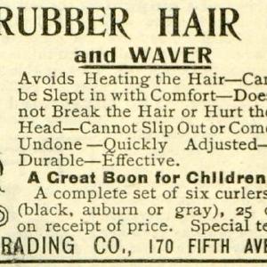1901 Ad Merkham Trading Rubber Hair Curlers Perming Perm Wave Pricing New TLW2 For Sale Official Site