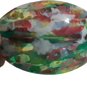 80s Watercolor Barrette Extra Large French Barrette Comfortable