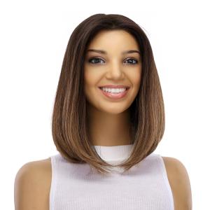 12" Divine Lace Top Wig Dark Brown Balayage The Cheapest