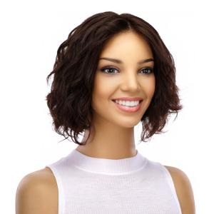 12" Halle Silk Top Wig Dark Brown Wavy Tumblr Online