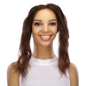 10" Hairline Topper #6 Neutral Medium Brown Wavy Cheap Sale Huge Surprise