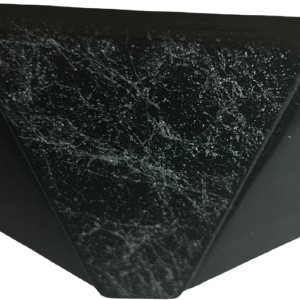 80s Black Geometric Xl Barrette Made In France Free Shipping Clearance Store