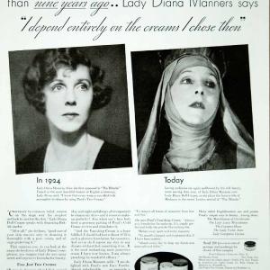 1933 Ad Vintage Ponds Cold Cream Lady Diana Manners Duff-Cooper Beauty Skin Care Cheap Best