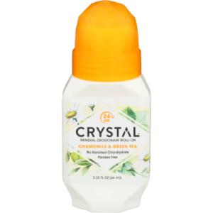 Crystal - Body Deodorant Roll On Chamomile & Green Tea, 2.25 Oz (Pack Of 1) Free Shipping Sale Online