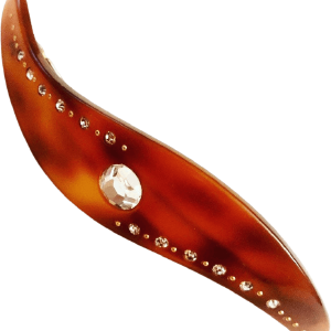 70's Rhinestone Tortoise Hair Barrette Discount Pay With Paypal