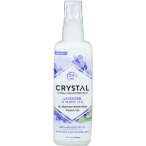 Crystal - Body Deodorant Spray Lavender & White Tea, 4 Oz (Pack Of 1) Discount Best Sale