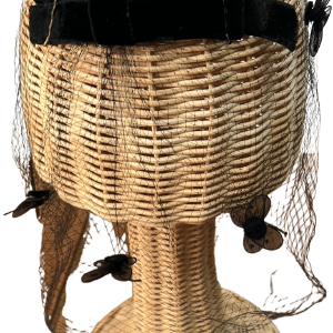 60s Black Net Hair Cover Butterflies Best Wholesale Online