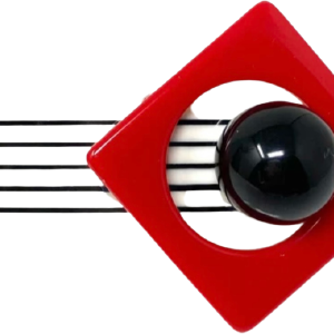 80s Geometric And Striped Hair Clip Outlet Free Shipping Authentic