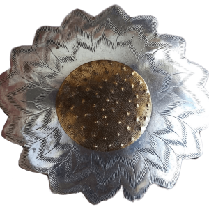 90s Silver Flower Barrette Hair Clip Discount Largest Supplier