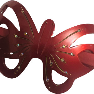 70s/80s Hair Accessory Bun Pick, Red And Rhinestones New Styles For Sale