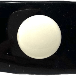 80s Black and White Striped Polka Dot Oval Hair Clip From China Cheap Pice