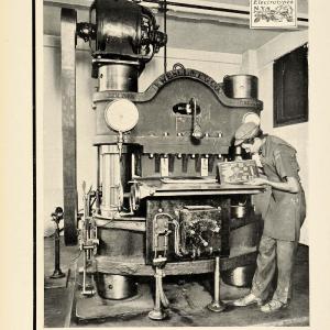 1913 Ad Edwin Flower Lead Mould Press Antique Printing - ORIGINAL PA1 Amazing Pice