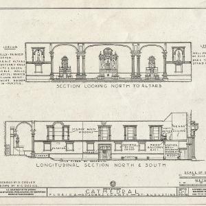 Blueprint HABS FLA,55-SAUG,2- (Sheet 10 of 16) - The Cathedral, St. George & Cathedral Streets, Saint Augustine, St. Johns County, FL Top Quality For Sale