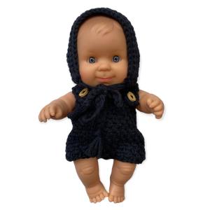 Crochet Hat And Romper Set (21cm Doll) in Black by Minikane Visit Cheap Pice