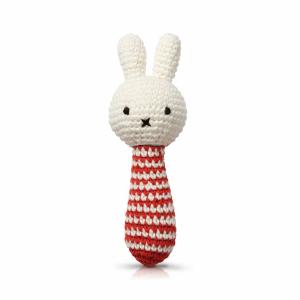 Miffy Rattle In Red Stripes by Miffy Handmade Footlocker Finishline Sale Online
