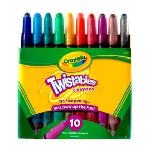 Crayola 52-9715 Mini Twistables Crayons, 10 Count Release Dates Cheap Online