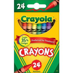 Crayola 52-3024 Crayons, 24 Colors Clearance Fast Delivery