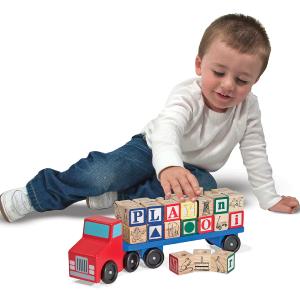 Melissa & Doug 5175 Alphabet Blocks Wooden Truck Extremely Cheap Pice