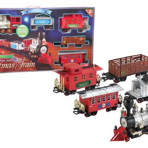 Merchsource 2705005 North Pole Junction Christmas Train Set, 33 Piece Discounts Cheap Pice