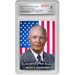 34th President Dwight D. Eisenhower | Republican Presidents Trading Card Collection | Graded Gem Mint 10 Geniue Stockist Cheap Pice