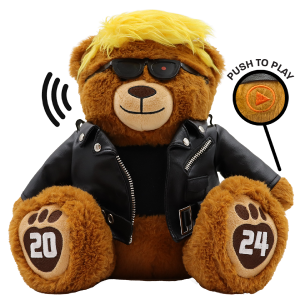 Talking Trumpinator Teddy Bear - Says 10 Phrases Free Shipping Very Cheap