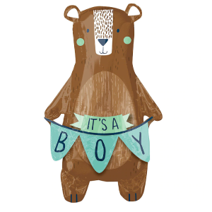 It's A Boy Bear Balloon Top Quality For Sale